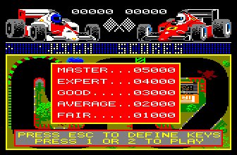 Pantallazo de Grand Prix Simulator para Amstrad CPC