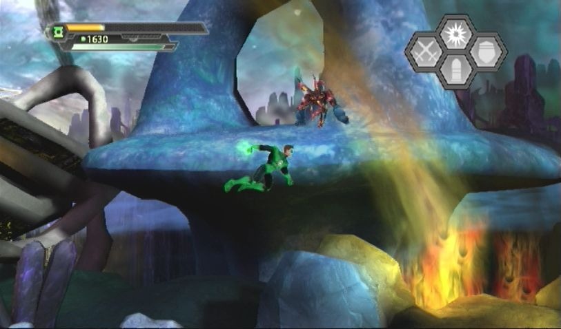 Pantallazo de Green Lantern: Rise Of The Manhunters para Wii