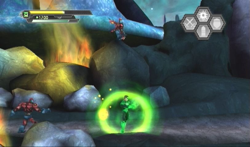 Pantallazo de Green Lantern: Rise Of The Manhunters para Wii