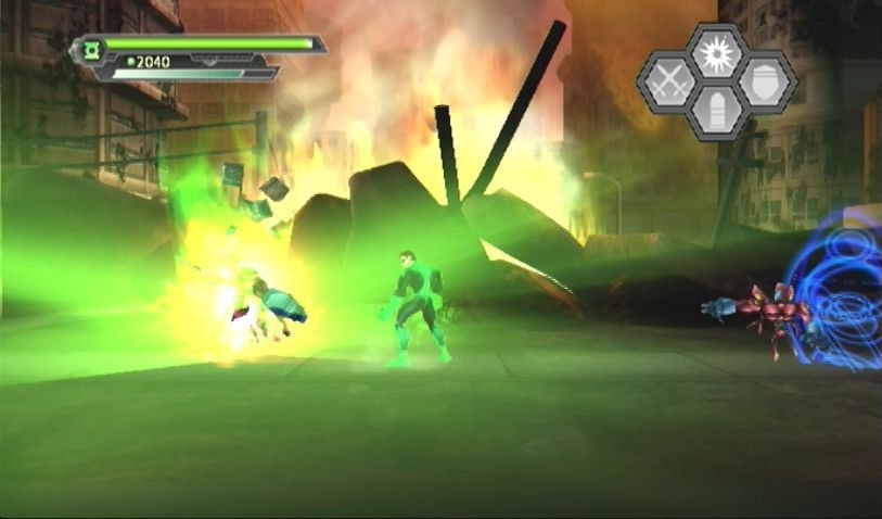Pantallazo de Green Lantern: Rise Of The Manhunters para Wii