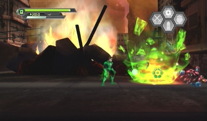 Pantallazo de Green Lantern: Rise Of The Manhunters para Wii