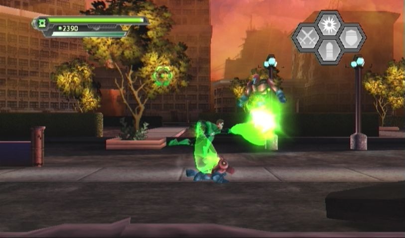 Pantallazo de Green Lantern: Rise Of The Manhunters para Wii