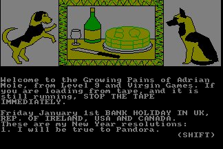 Pantallazo de Growing Pains Of Adrian Mole para Amstrad CPC