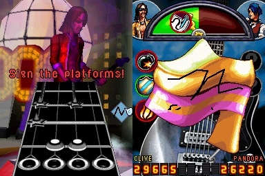 Pantallazo de Guitar Hero: On Tour Decades para Nintendo DS