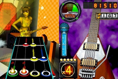 Pantallazo de Guitar Hero: On Tour Decades para Nintendo DS