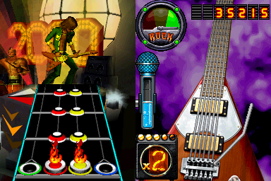 Pantallazo de Guitar Hero: On Tour Decades para Nintendo DS