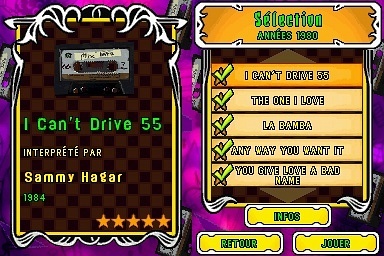 Pantallazo de Guitar Hero: On Tour Decades para Nintendo DS