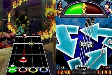 Pantallazo de Guitar Hero: On Tour Decades para Nintendo DS