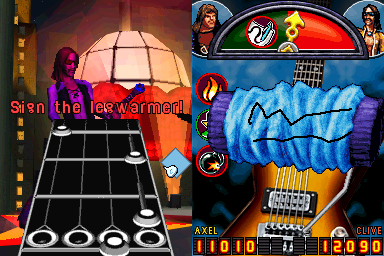 Pantallazo de Guitar Hero: On Tour Decades para Nintendo DS