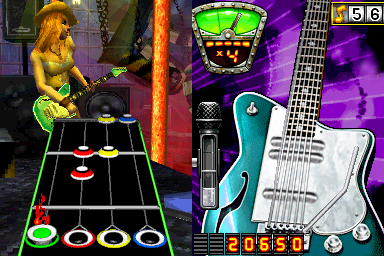 Pantallazo de Guitar Hero: On Tour Modern Hits para Nintendo DS