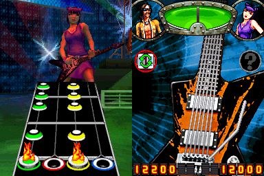 Pantallazo de Guitar Hero: On Tour Modern Hits para Nintendo DS