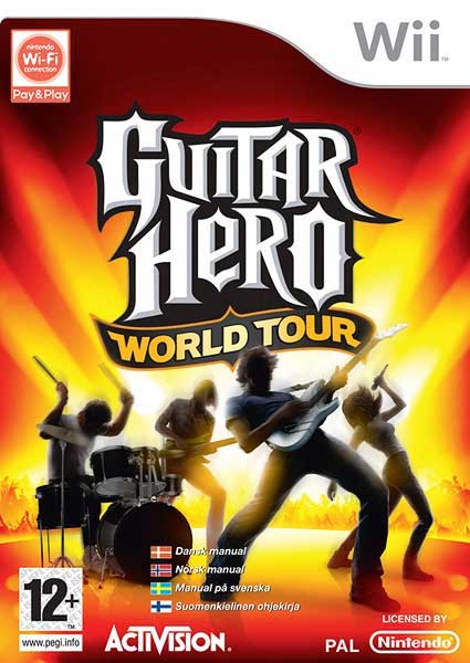 Caratula de Guitar Hero: World Tour para Wii