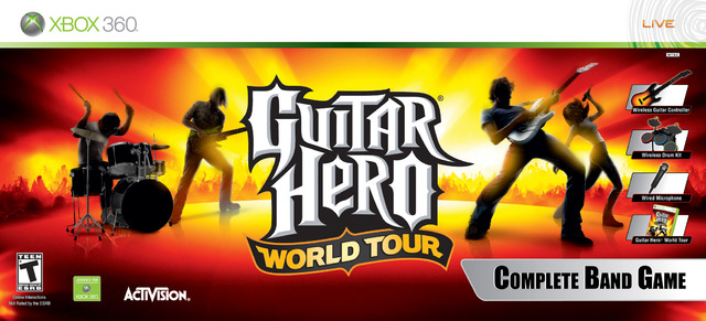Caratula de Guitar Hero: World Tour para Xbox 360