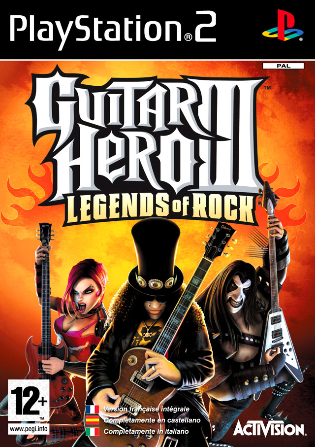 Caratula de Guitar Hero III: Legends Of Rock para PlayStation 2