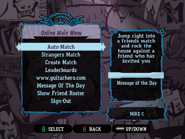 Pantallazo de Guitar Hero III: Legends of Rock para Wii