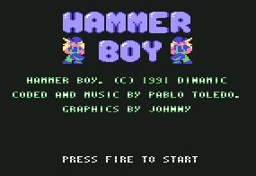 Pantallazo de Hammer Boy para Commodore 64