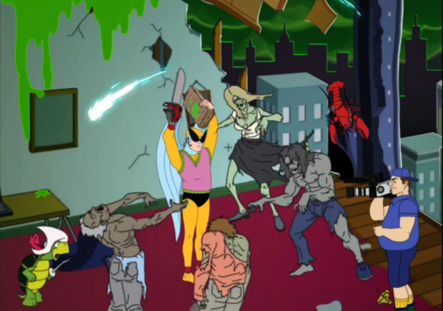 Pantallazo de Harvey Birdman: Attorney at Law para PlayStation 2