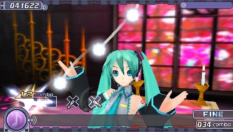 Pantallazo de Hatsune Miku - Project Diva para PSP