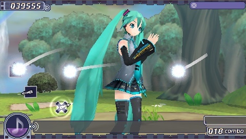 Pantallazo de Hatsune Miku - Project Diva para PSP