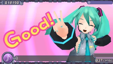 Pantallazo de Hatsune Miku - Project Diva para PSP