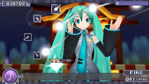 Pantallazo de Hatsune Miku - Project Diva para PSP