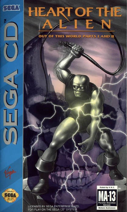 Caratula de Heart of the Alien: Out of this World Parts I and II para Sega CD