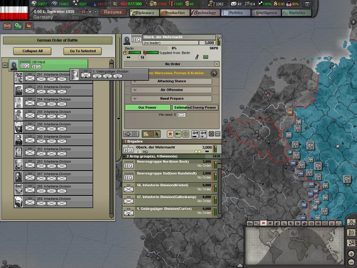 Pantallazo de Hearts of Iron III: Semper Fi para PC