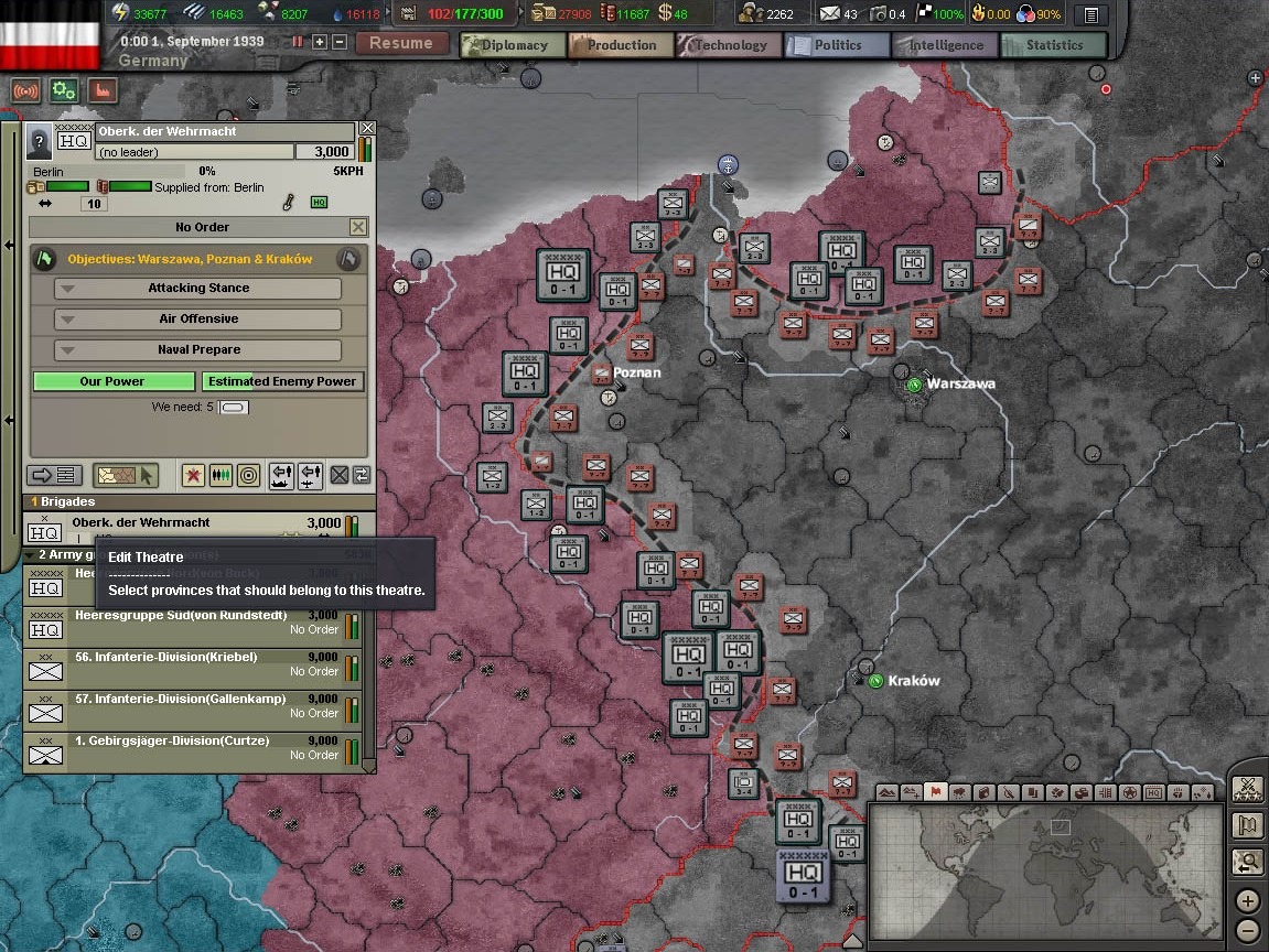 Pantallazo de Hearts of Iron III: Semper Fi para PC