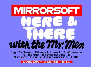 Pantallazo de Here & There With The Mr Men para Amstrad CPC