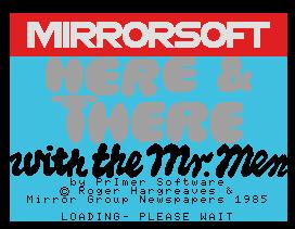 Pantallazo de Here & There with the Mr. Men para MSX