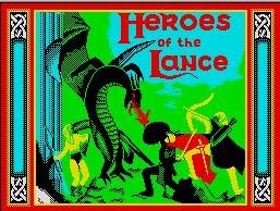 Pantallazo de Heroes of the Lance para Spectrum
