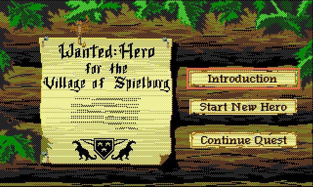Pantallazo de Hero's Quest: So You Want To Be A Hero para Atari ST