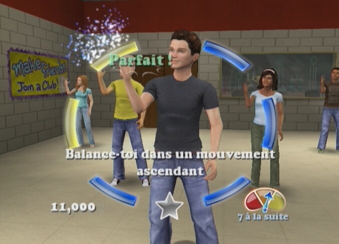 Pantallazo de High School Musical 3: Fin de Curso - Dance  para Wii