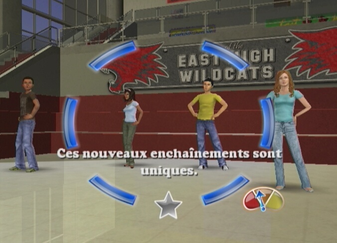 Pantallazo de High School Musical 3: Fin de Curso - Dance  para Wii