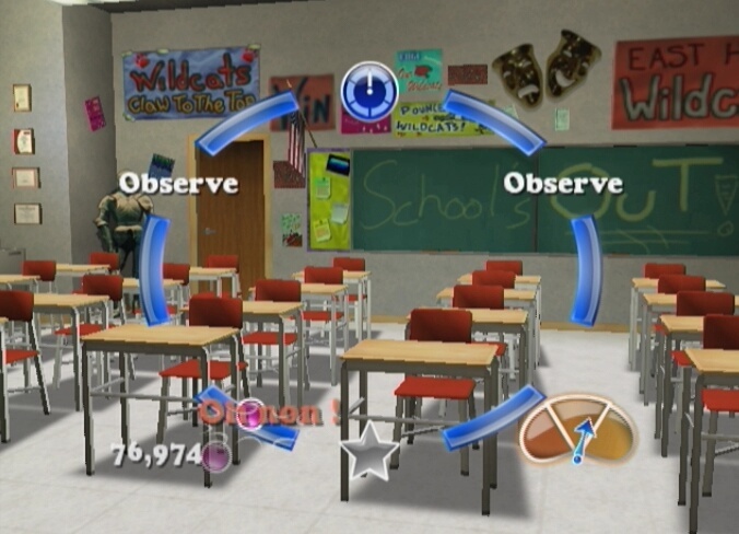 Pantallazo de High School Musical 3: Fin de Curso - Dance  para Wii