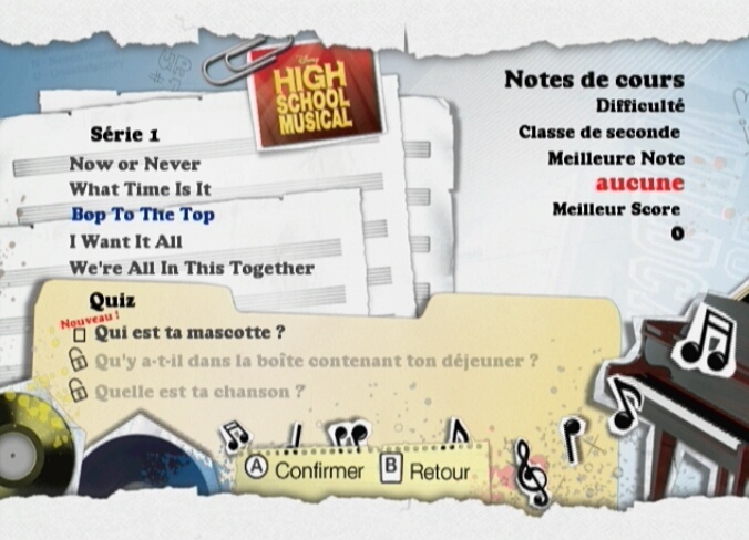 Pantallazo de High School Musical 3: Fin de Curso - Dance  para Wii