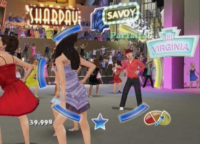 Pantallazo de High School Musical 3: Fin de Curso - Dance  para Wii