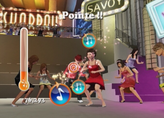 Pantallazo de High School Musical 3: Fin de Curso - Dance  para Wii