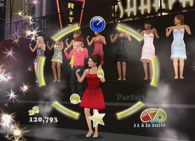 Pantallazo de High School Musical 3: Fin de Curso - Dance  para Wii