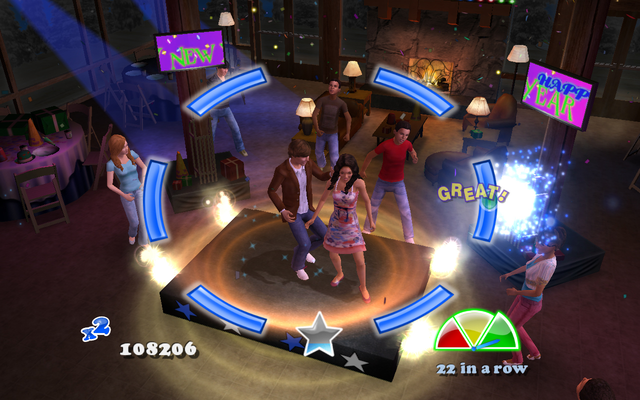 Pantallazo de High School Musical 3: Fin de Curso - Dance  para Wii
