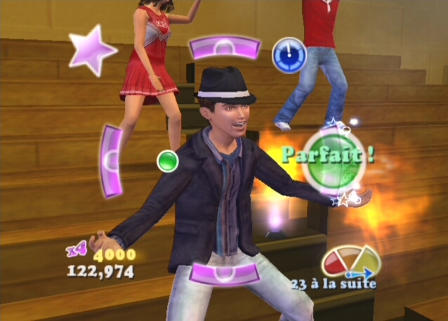 Pantallazo de High School Musical 3: Fin de Curso - Dance para PlayStation 2