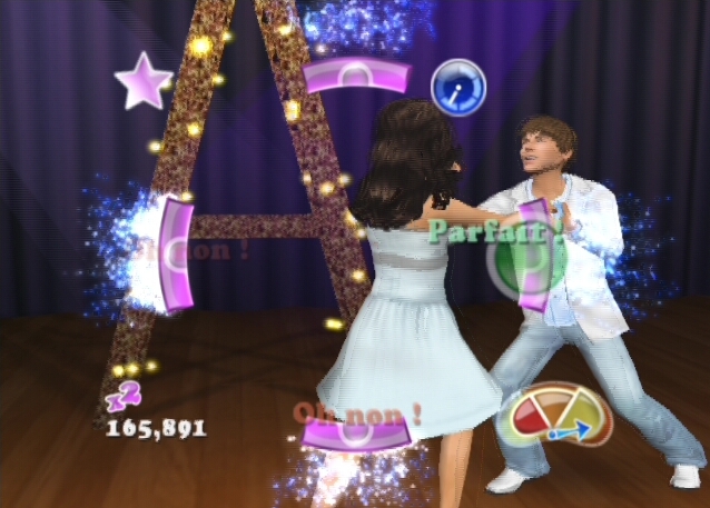 Pantallazo de High School Musical 3: Fin de Curso - Dance para PlayStation 2