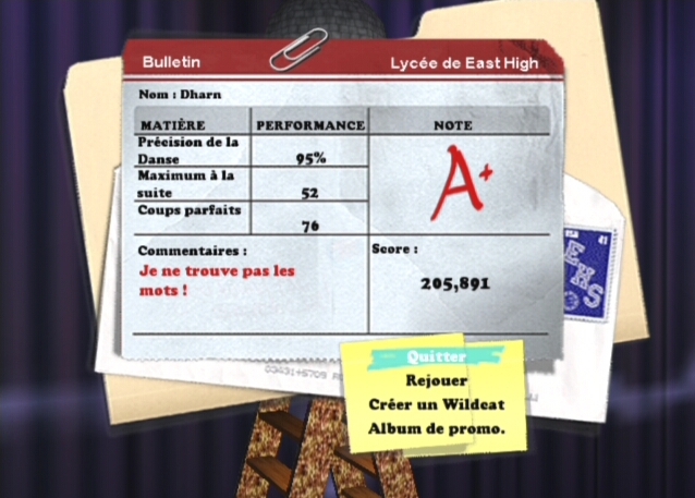 Pantallazo de High School Musical 3: Fin de Curso - Dance para PlayStation 2