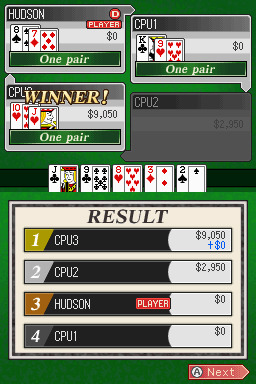 Pantallazo de High Stakes Texas Holdem (Dsi Ware) para Nintendo DS