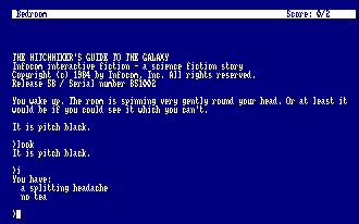 Pantallazo de Hitchhiker's Guide To The Galaxy, The para Amstrad CPC