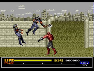 Pantallazo de Hokuto no Ken: Shinseiki Ura Kyuusei Aruji Densetsu (Japonés) para Sega Megadrive