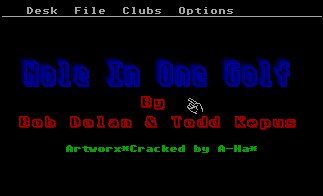 Pantallazo de Hole in One Golf para Atari ST