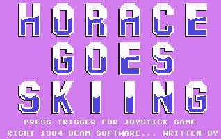 Pantallazo de Horace Goes Skiing para Commodore 64