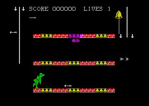 Pantallazo de Hunchback 2: Quasi Modo's Revenge para Spectrum