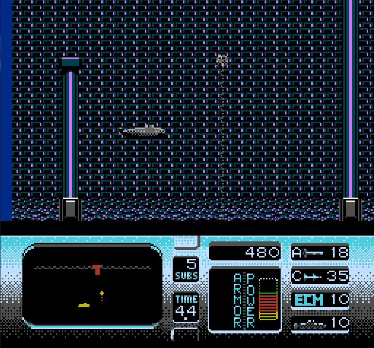 Pantallazo de Hunt for Red October, The para Nintendo (NES)